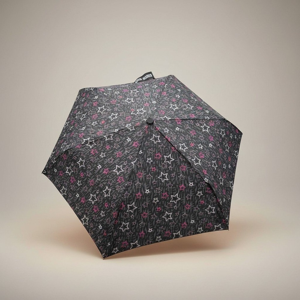 Steve Madden Automatic Compact Umbrella Foldable Travel Rain Wind Resistant